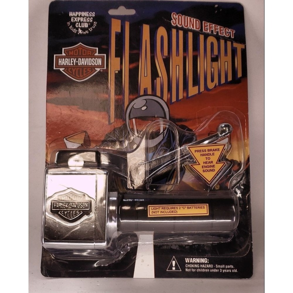 Harley-Davidson Flashlight Vintage 1995 Motorcycle Toy Sound Effects - Picture 4 of 8